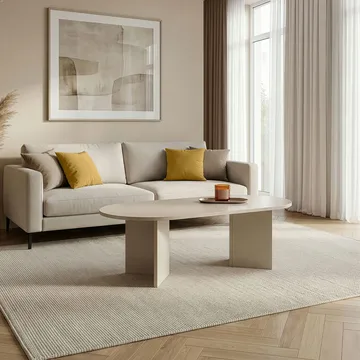 Hasina Soffbord 119 cm Oval - Mink - Möbler - Bord & matgrupp - Soffbord