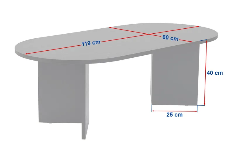Hasina Soffbord 119 cm Oval - Mink - Möbler - Bord & matgrupp - Soffbord