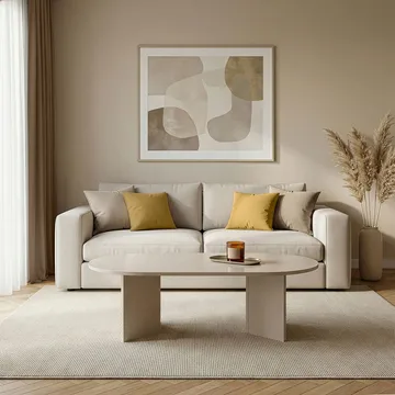 Hasina Soffbord 119 cm Oval - Mink - Möbler - Bord & matgrupp - Soffbord