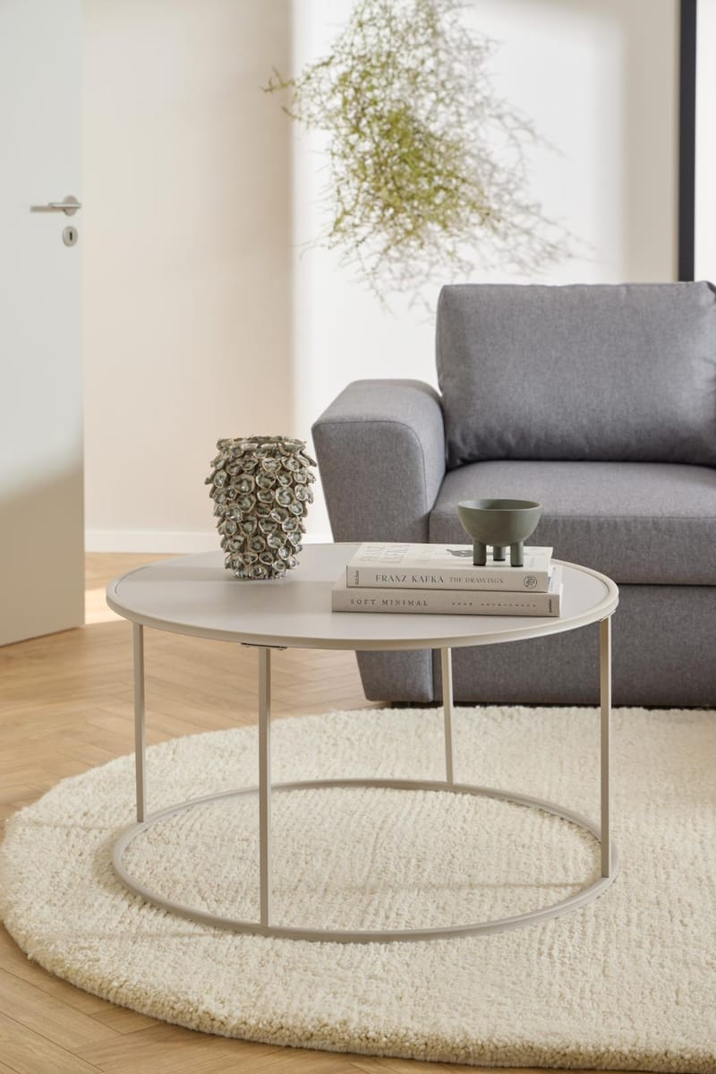 Hasslevik Soffbord 80 cm Rund - Varmgrå - Möbler - Bord & matgrupp - Soffbord