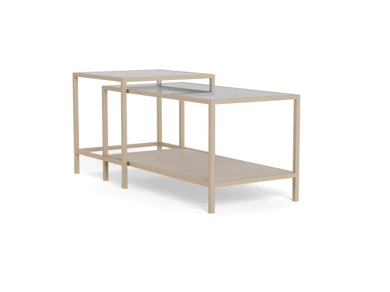 Hasslevik Soffbord 90 cm - Klar/Grå - Möbler - Bord & matgrupp - Soffbord - Soffbord med förvaring