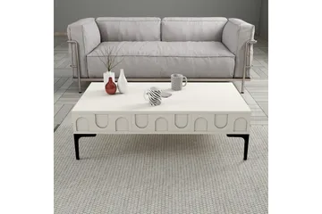 Hazim Soffbord 105 cm - Cream/Svart - Möbler - Bord & matgrupp - Soffbord