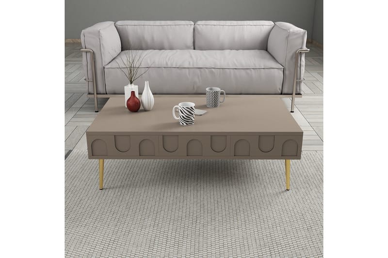 Hazim Soffbord 105 cm - Guld - Möbler - Bord & matgrupp - Soffbord
