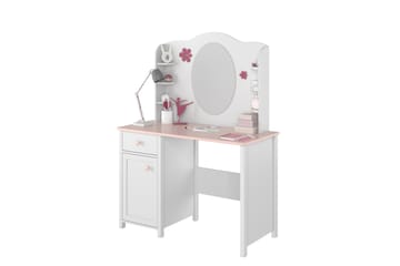 Hilts Sminkbord 110x52 cm - Vit/Rosa - Möbler - Bord & matgrupp - Sminkbord & toalettbord