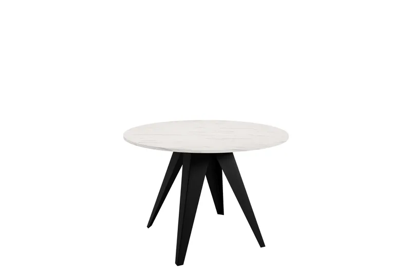 Hoban Matbord 128 cm, Svart/Vit