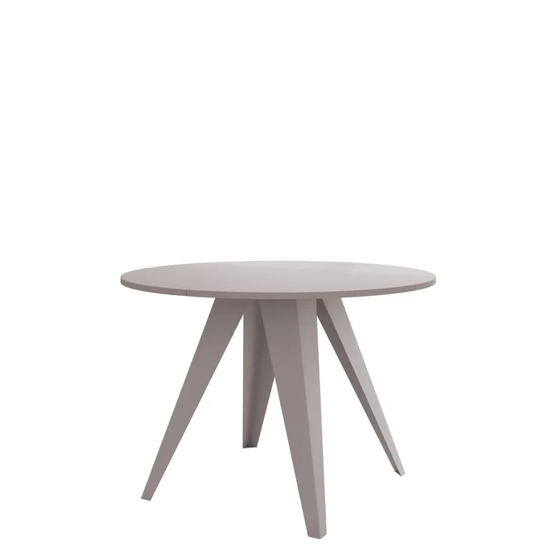 Hoban Matbord rund förlängningsbart 100-138 cm, Beige