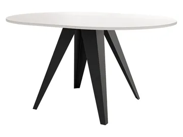 Hoban Matbord rund förlängningsbart 100-138 cm - Svart, brun - Möbler - Bord & matgrupp - Matbord & köksbord