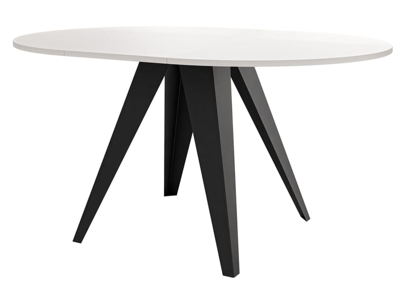 Hoban Matbord rund förlängningsbart 100-138 cm - Svart, grå - Möbler - Bord & matgrupp - Matbord & köksbord