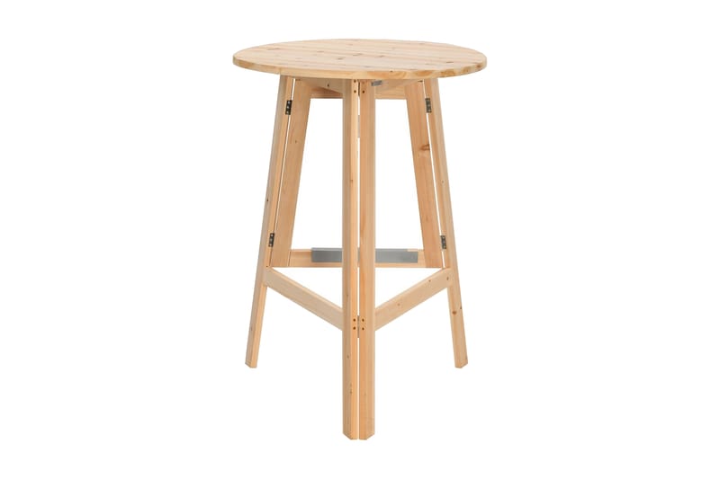 Hopfällbart barbord 78 cm granträ - Brun - Barbord & ståbord