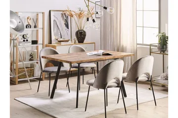 Housham Matbord 180 cm Hopfällbart - Ljusbrun/Svart - Möbler - Bord & matgrupp - Matbord & köksbord