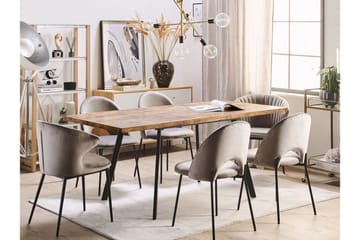 Housham Matbord 180 cm Hopfällbart - Ljusbrun/Svart - Möbler - Bord & matgrupp - Matbord & köksbord