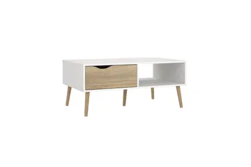 Hostafranc Soffbord 98,7 cm - Natur/Vit - Möbler - Bord & matgrupp - Soffbord