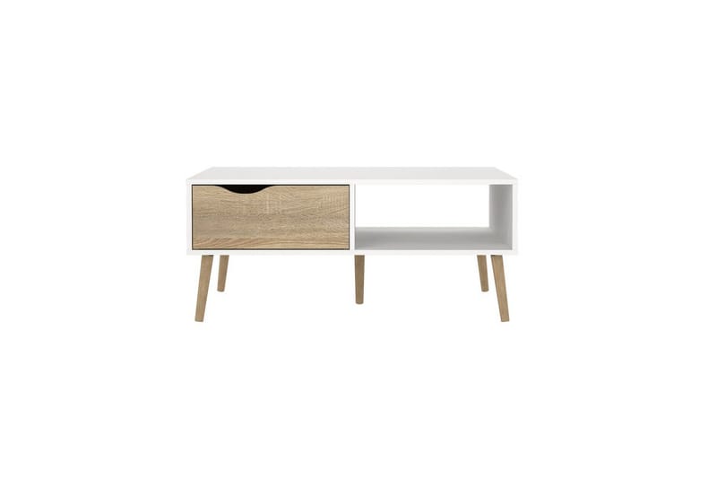 Hostafranc Soffbord 98,7 cm - Natur/Vit - Möbler - Bord & matgrupp - Soffbord