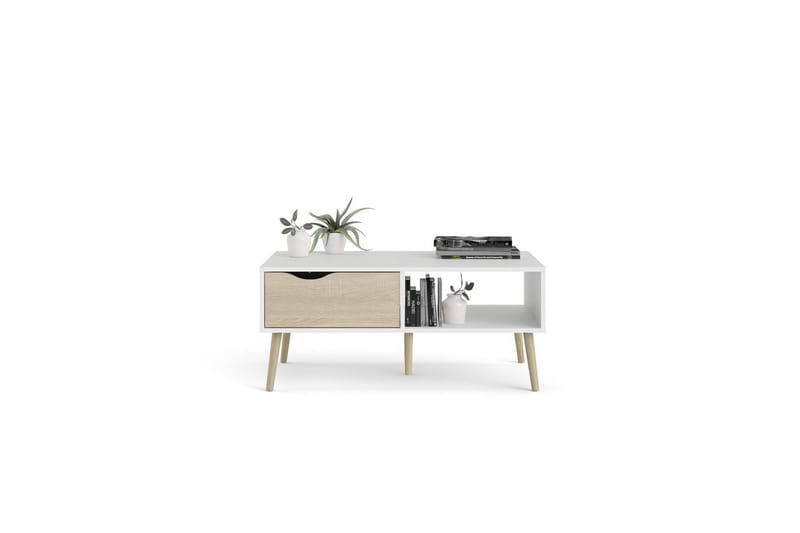 Hostafranc Soffbord 98,7 cm - Natur/Vit - Möbler - Bord & matgrupp - Soffbord