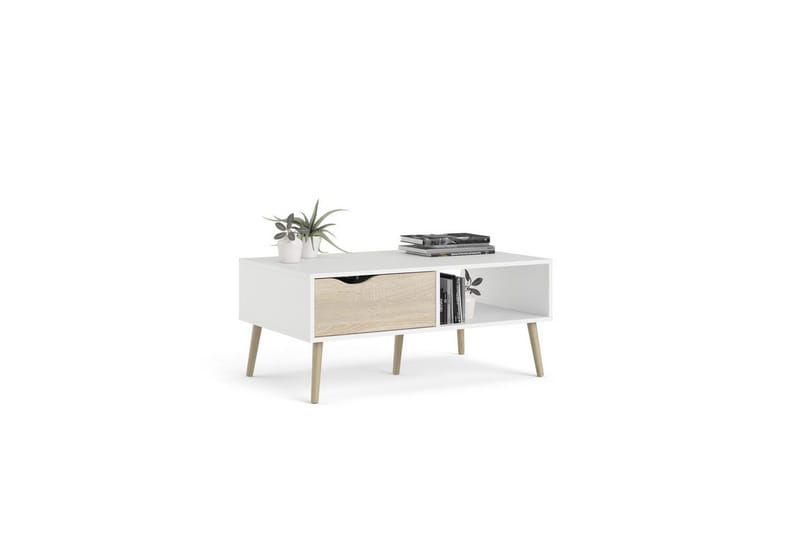 Hostafranc Soffbord 98,7 cm - Natur/Vit - Möbler - Bord & matgrupp - Soffbord