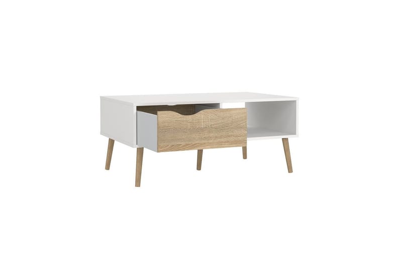 Hostafranc Soffbord 98,7 cm - Natur/Vit - Möbler - Bord & matgrupp - Soffbord