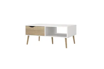 Hostafranc Soffbord 98,7 cm - Natur/Vit - Möbler - Bord & matgrupp - Soffbord