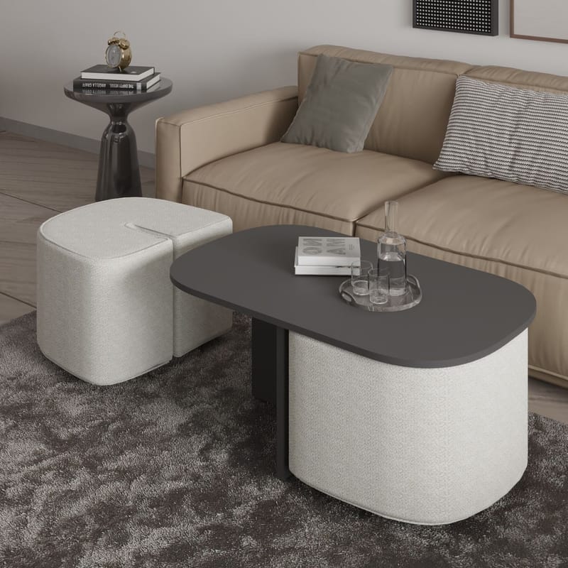 Hu Soffbordsset 90x42,9x45 cm - Antracit - Möbler - Bord & matgrupp - Soffbord