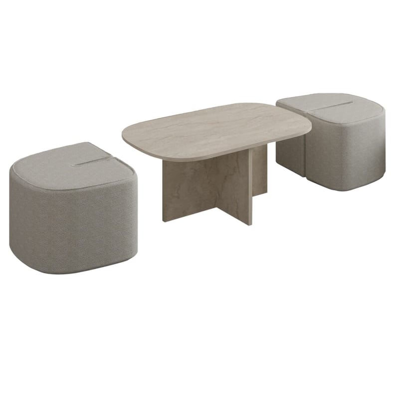 Hu Soffbordsset 90x42,9x45 cm - Travertin - Möbler - Bord & matgrupp - Soffbord