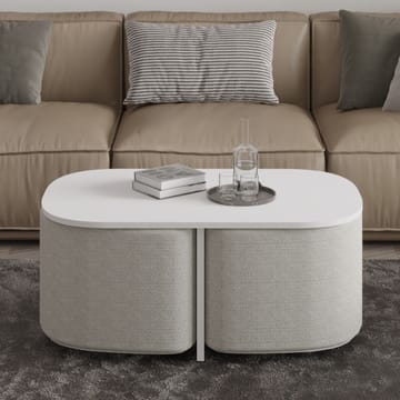 Hu Soffbordsset 90x42,9x45 cm - Vit - Möbler - Bord & matgrupp - Soffbord