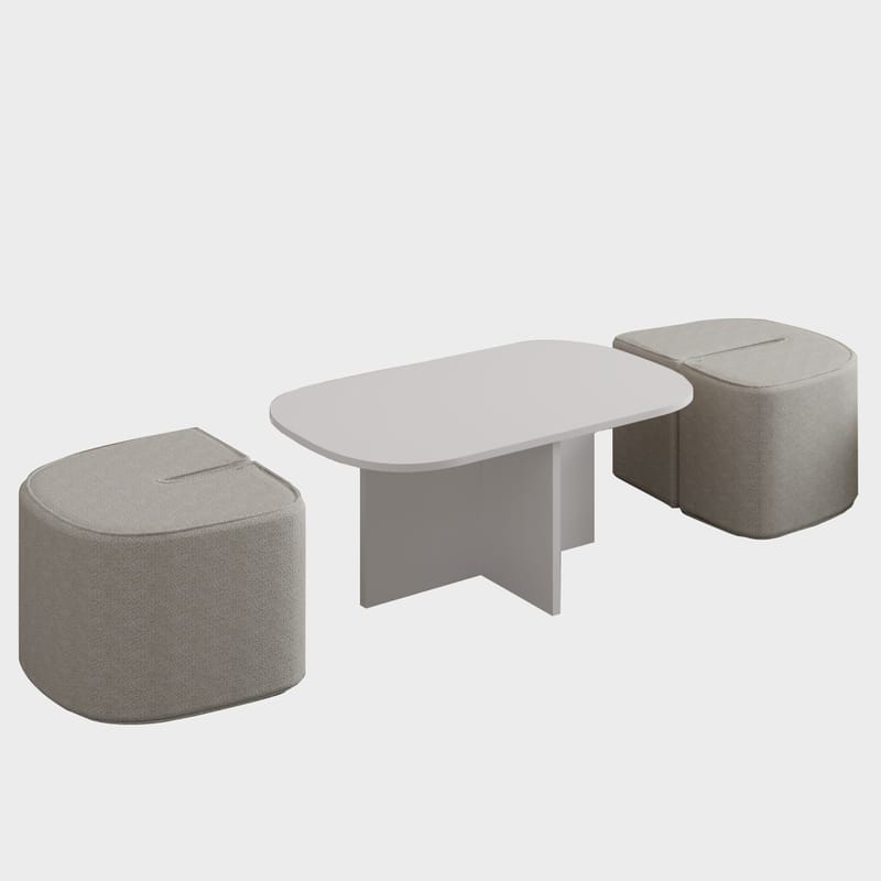 Hu Soffbordsset 90x42,9x45 cm - Vit - Möbler - Bord & matgrupp - Soffbord
