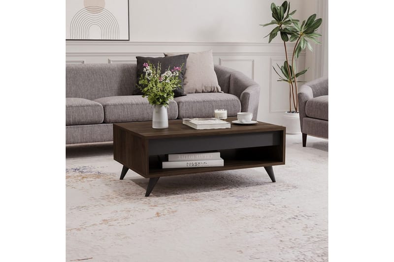 Hume Soffbord 90 cm - Valnöt - Möbler - Bord & matgrupp - Soffbord