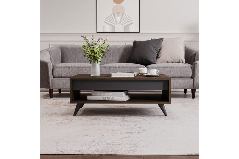 Hume Soffbord 90 cm - Valnöt - Möbler - Bord & matgrupp - Soffbord