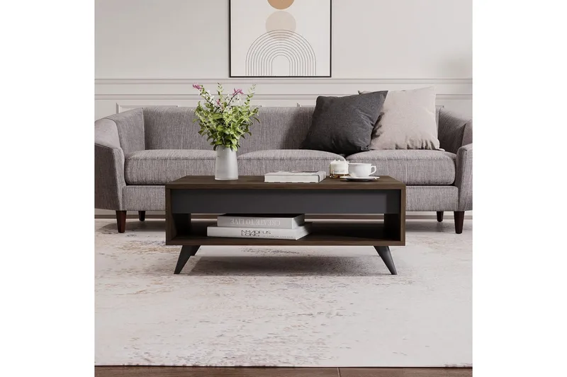 Hume Soffbord 90 cm - Valnöt - Möbler - Bord & matgrupp - Soffbord