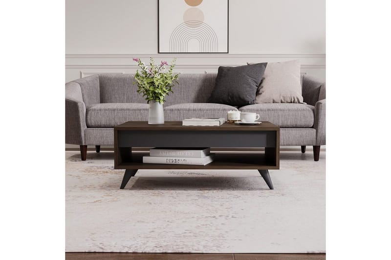 Hume Soffbord 90 cm - Valnöt - Möbler - Bord & matgrupp - Soffbord