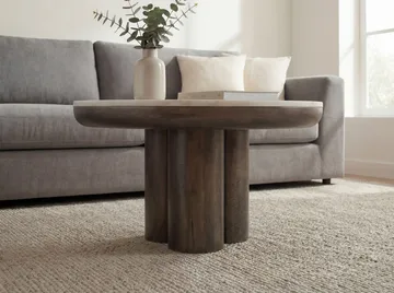 Ilvora Runt soffbord 60 cm i metall med marmorskiva - vit marmor antik svart brons - Möbler - Bord & matgrupp - Marmorbord