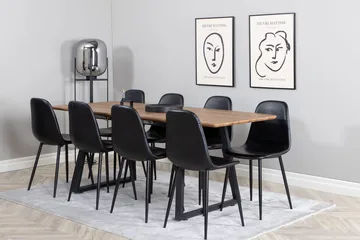 Inca Förlängningsbart Matbord med 8 Polar Köksstol - Möbler - Bord & matgrupp - Matgrupp