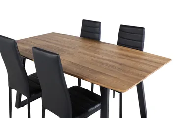 Inca Matgrupp 160 cm Rektangulär med 4 Slim stolar - Möbler - Bord & matgrupp - Matgrupp