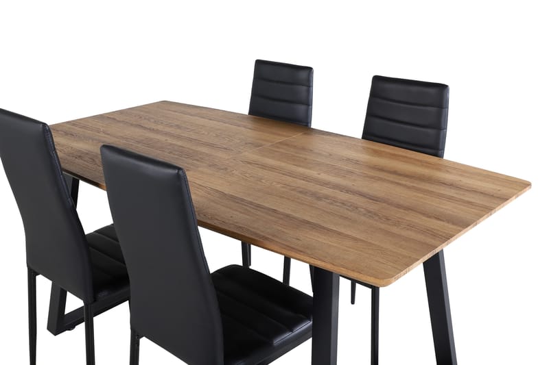 Inca Matgrupp 160 cm Rektangulär med 4 Slim stolar - Möbler - Bord & matgrupp - Matgrupp