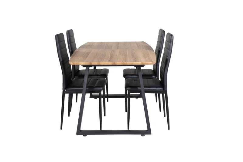 Inca Matgrupp 160 cm Rektangulär med 4 Slim stolar