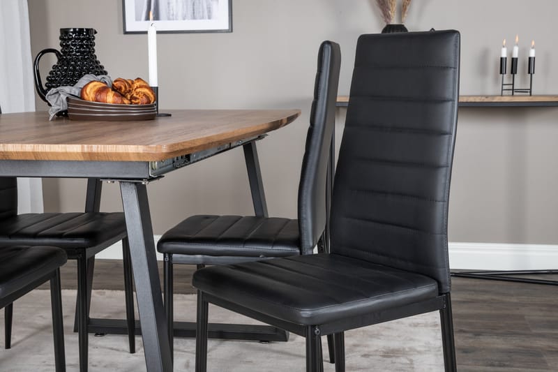 Inca Matgrupp 160 cm Rektangulär med 4 Slim stolar - Möbler - Bord & matgrupp - Matgrupp