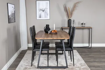 Inca Matgrupp 160 cm Rektangulär med 4 Slim stolar - Möbler - Bord & matgrupp - Matgrupp