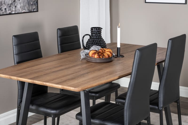 Inca Matgrupp 160 cm Rektangulär med 4 Slim stolar - Möbler - Bord & matgrupp - Matgrupp