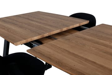 Inca Matgrupp 160 cm Rektangulär med 4 Velvet stolar - Möbler - Bord & matgrupp - Matgrupp