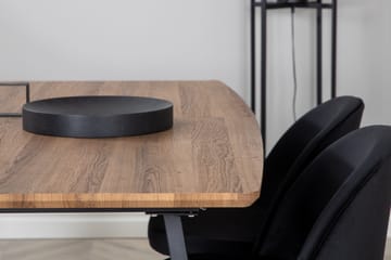 Inca Matgrupp 160 cm Rektangulär med 4 Velvet stolar - Möbler - Bord & matgrupp - Matgrupp