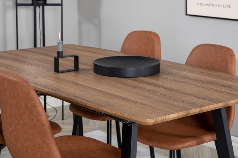 Inca Matgrupp 160 cm Rektangulär med 4 Polar stolar - Möbler - Bord & matgrupp - Matgrupp