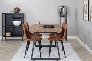 Inca Matgrupp 160 cm Rektangulär med 4 Polar stolar - Möbler - Bord & matgrupp - Matgrupp