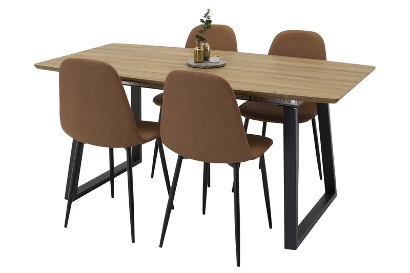 Inca Matgrupp 160 cm Rektangulär med 4 Polar stolar