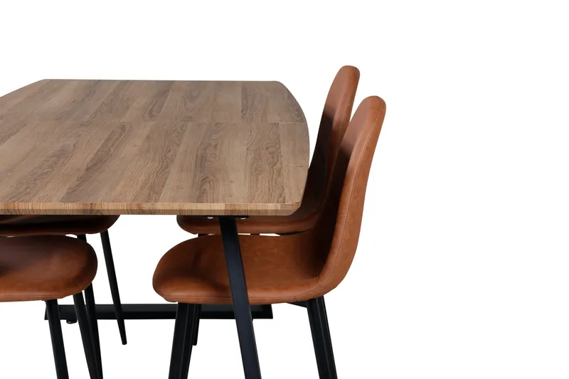 Inca Matgrupp 160 cm Rektangulär med 4 Polar stolar - Möbler - Bord & matgrupp - Matgrupp