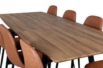 Inca Matgrupp 160 cm Rektangulär med 8 Polar stolar - Möbler - Bord & matgrupp - Matgrupp