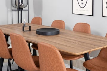 Inca Matgrupp 160 cm Rektangulär med 8 Polar stolar - Möbler - Bord & matgrupp - Matgrupp