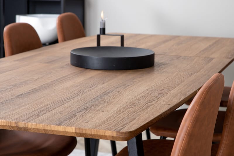 Inca Matgrupp 160 cm Rektangulär med 8 Polar stolar - Möbler - Bord & matgrupp - Matgrupp