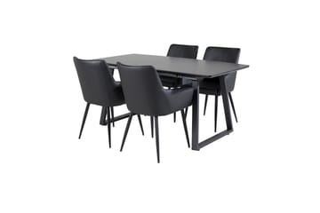 Inca Matgrupp Förlängningsbar 160 cm Rektangulär med 4 Comfort stolar - Möbler - Bord & matgrupp - Matgrupp