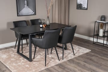 Inca Matgrupp Förlängningsbar 160 cm Rektangulär med 4 Comfort stolar - Möbler - Bord & matgrupp - Matgrupp