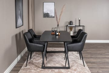 Inca Matgrupp Förlängningsbar 160 cm Rektangulär med 4 Comfort stolar - Möbler - Bord & matgrupp - Matgrupp