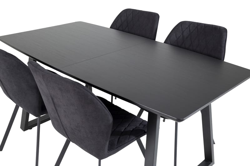 Inca Matgrupp Förlängningsbar 160 cm Rektangulär med 4 Gemma stolar - Möbler - Bord & matgrupp - Matgrupp